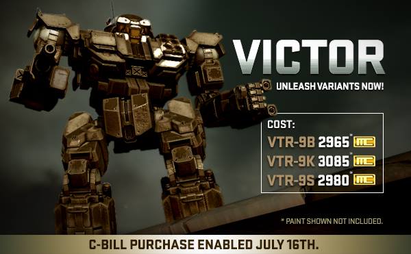 MWO Patch Notes Victor